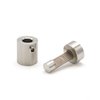Outwater Round Standoffs, 1/2 in Bd L, Stainless Steel Brushed, 1/2 in OD 3P1.56.00608